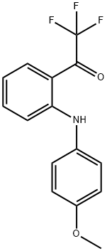Ethanone, 2,2,2-trifluoro-1-[2-[(4-methoxyphenyl)amino]phenyl]- 结构式