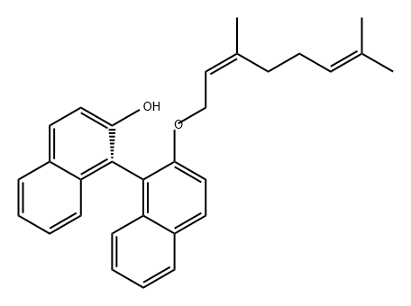 [1,1'-Binaphthalen]-2-ol, 2'-[[(2Z)-3,7-dimethyl-2,6-octadienyl]oxy]-, (1R)- (9CI)