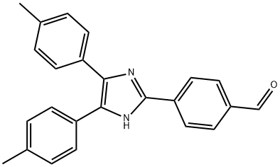 Benzaldehyde, 4-[4,5-bis(4-methylphenyl)-1H-imidazol-2-yl]- Structure