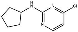 2-Pyrimidinamine, 4-chloro-N-cyclopentyl- Structure