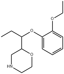 Morpholine, 2-[1-(2-ethoxyphenoxy)propyl]- Structure