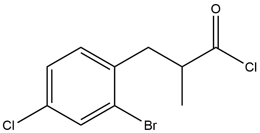 Benzenepropanoyl chloride, 2-bromo-4-chloro-α-methyl-