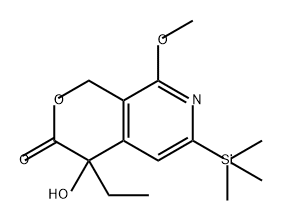 3H-Pyrano[3,4-c]pyridin-3-one, 4-ethyl-1,4-dihydro-4-hydroxy-8-methoxy-6-(trimethylsilyl)-