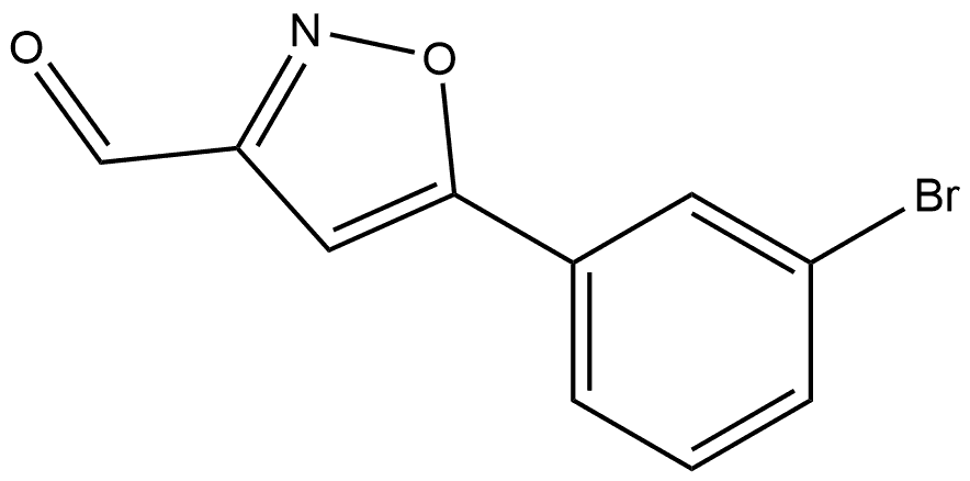 5-(3-bromophenyl)-1,2-oxazole-3-carbaldehyde 结构式
