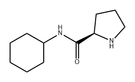 2-Pyrrolidinecarboxamide, N-cyclohexyl-, (2R)- Structure