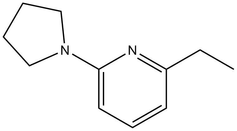 2-Ethyl-6-(1-pyrrolidinyl)pyridine Structure