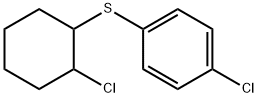 Benzene, 1-chloro-4-[(2-chlorocyclohexyl)thio]- Struktur
