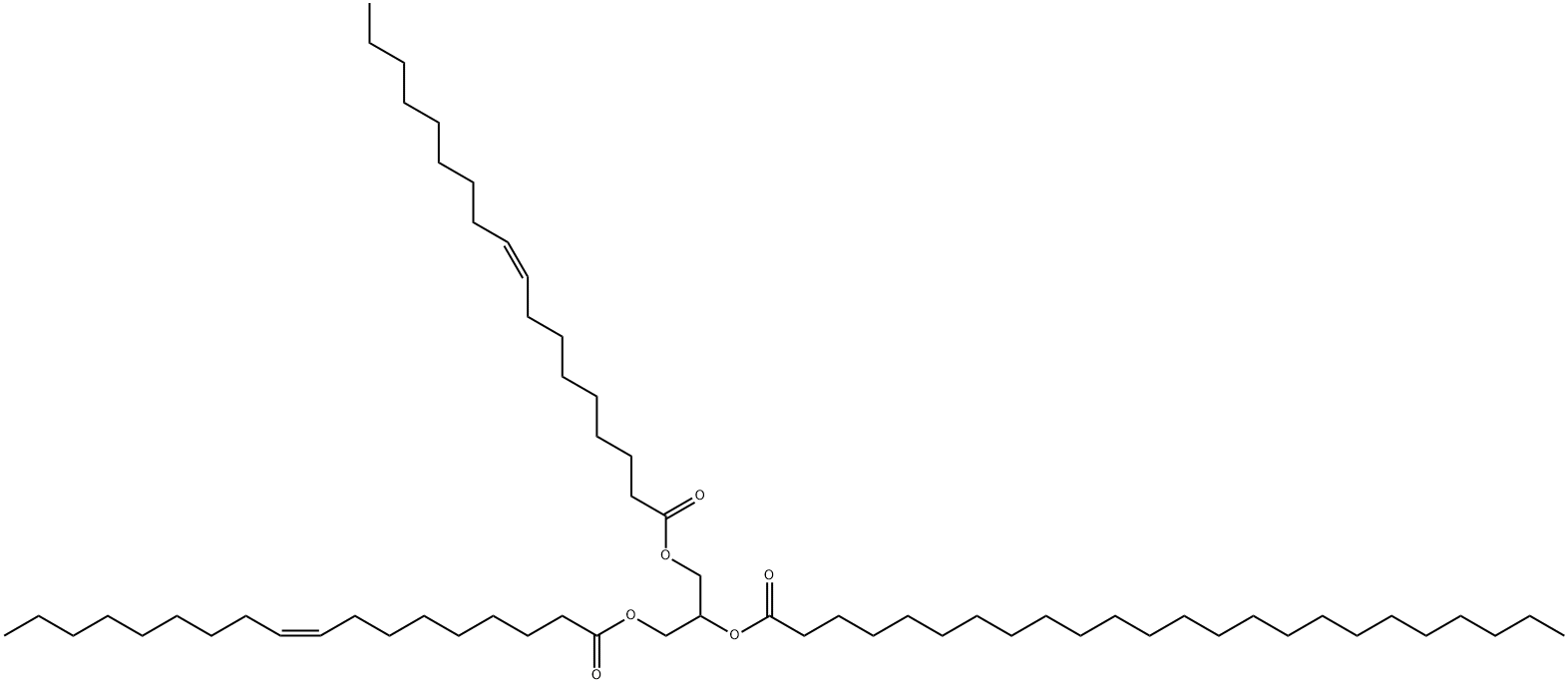 1,3-Dioleoyl-2-Lignoceroyl-rac-glycerol Structure