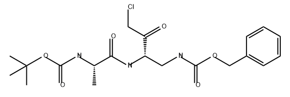 10-Oxa-2,5,8-triazadodecanoic acid, 4-(2-chloroacetyl)-7,11,11-trimethyl-6,9-dioxo-, phenylmethyl ester, (4S,7S)-