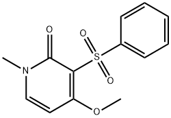 2(1H)-Pyridinone, 4-methoxy-1-methyl-3-(phenylsulfonyl)-