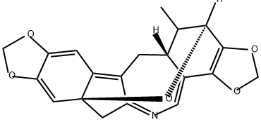 [6aS,(+)]-12,12aα,13,14-Tetrahydro-13-methyl-6H-6aβ,14β-epoxy-1,3-dioxolo[4,5-i][1,3]dioxolo[5,6]indeno[2,1-c][2]benzazepine Structure