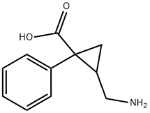 Milnacipran Related Compound A (25 mg) (2-(Aminomethyl)-1-phenylcyclopropane-1-carboxylic acid hydrochloride) Structure
