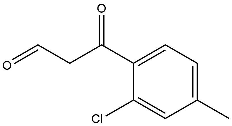 2-Chloro-4-methyl-β-oxobenzenepropanal,871476-96-9,结构式