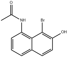 Acetamide, N-(8-bromo-7-hydroxy-1-naphthalenyl)- Structure
