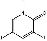 2(1H)-Pyridinone, 3,5-diiodo-1-methyl- Structure