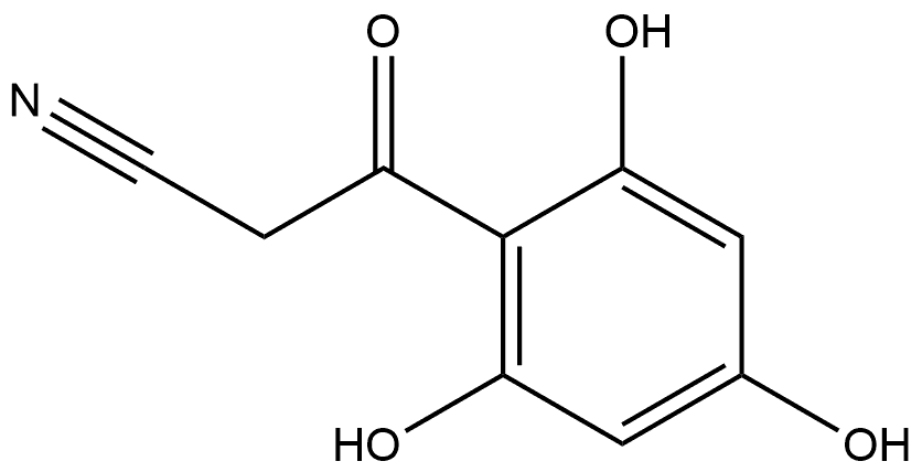 Benzenepropanenitrile, 2,4,6-trihydroxy-β-oxo- 结构式