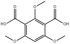 1,3-Benzenedicarboxylic acid, 2,4,6-trimethoxy- Struktur