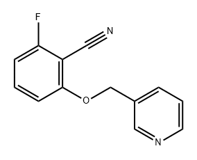 Benzonitrile, 2-fluoro-6-(3-pyridinylmethoxy)- 结构式