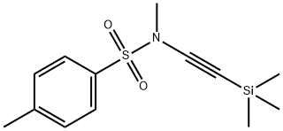 Benzenesulfonamide, N,4-dimethyl-N-[2-(trimethylsilyl)ethynyl]- Struktur