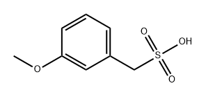 Benzenemethanesulfonic acid, 3-methoxy- Structure