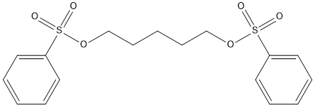 1,5-Pentanediol, 1,5-dibenzenesulfonate Struktur