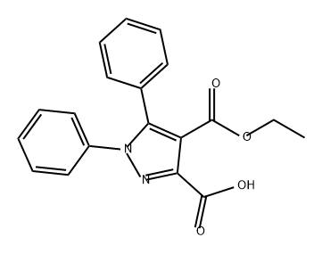 1H-Pyrazole-3,4-dicarboxylic acid, 1,5-diphenyl-, 4-ethyl ester