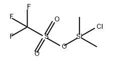 Methanesulfonic acid, 1,1,1-trifluoro-, chlorodimethylsilyl ester Structure