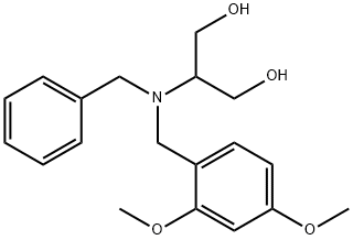 2-{苯甲基[(2,4-二甲氧苯基)甲基]氨基}丙烷-1,3-二醇 结构式