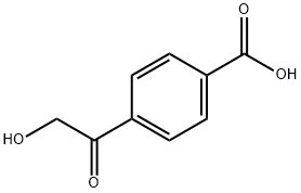 4-(2-Hydroxyacetyl)benzoic acid Structure