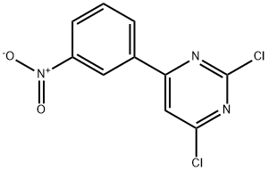 Pyrimidine, 2,4-dichloro-6-(3-nitrophenyl)- Structure