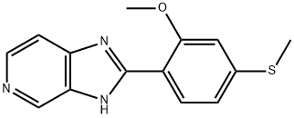 3H-Imidazo[4,5-c]pyridine, 2-[2-methoxy-4-(methylthio)phenyl]- Structure