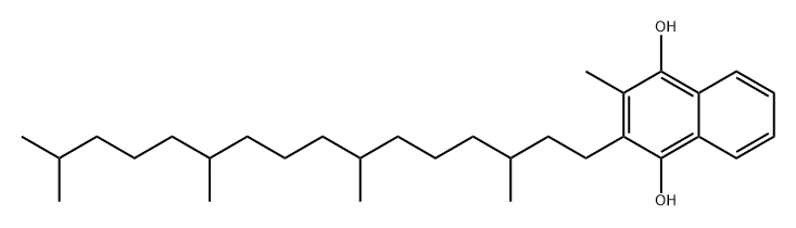 1,4-Naphthalenediol, 2-methyl-3-(3,7,11,15-tetramethylhexadecyl)- Struktur