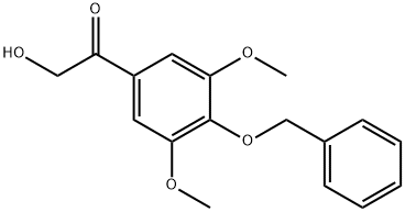 Ethanone, 1-[3,5-dimethoxy-4-(phenylmethoxy)phenyl]-2-hydroxy- Structure