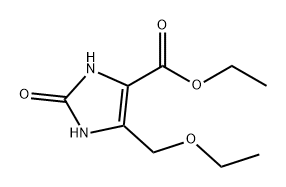 1H-Imidazole-4-carboxylic acid, 5-(ethoxymethyl)-2,3-dihydro-2-oxo-, ethyl ester Structure
