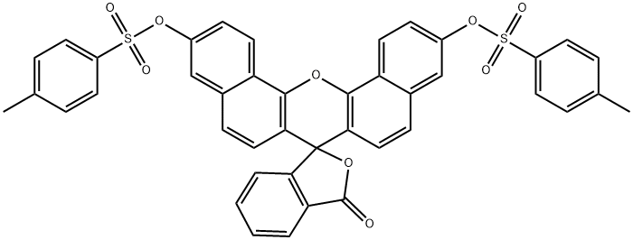Spiro[7H-dibenzo[c,h]xanthene-7,1'(3'H)-isobenzofuran]-3'-one, 3,11-bis[[(4-methylphenyl)sulfonyl]oxy]-