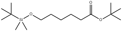 Hexanoic acid, 6-[[(1,1-dimethylethyl)dimethylsilyl]oxy]-, 1,1-dimethylethyl ester Structure