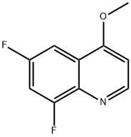 6,8-difluoro-4-methoxyquinoline 结构式