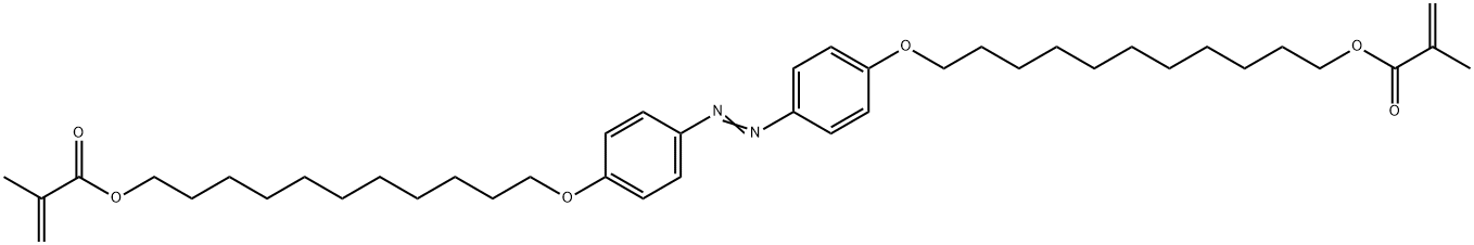 4,4'-Bis(11-methacryloyloxy)undecyloxy)-azobenzene Structure