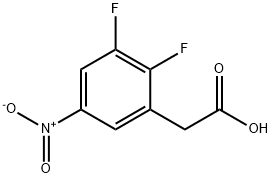Benzeneacetic acid, 2,3-difluoro-5-nitro- Structure