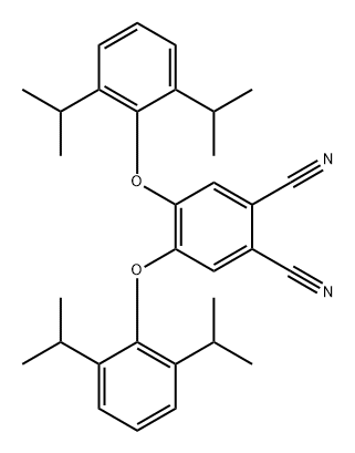 1,2-Benzenedicarbonitrile, 4,5-bis[2,6-bis(1-methylethyl)phenoxy]- Structure