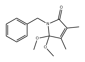 2H-Pyrrol-2-one, 1,5-dihydro-5,5-dimethoxy-3,4-dimethyl-1-(phenylmethyl)-