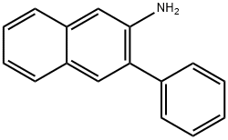 2-Naphthalenamine, 3-phenyl- Structure