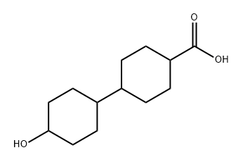 [1,1'-Bicyclohexyl]-4-carboxylic acid, 4'-hydroxy- 结构式