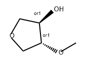 3-Furanol, tetrahydro-4-methoxy-, (3R,4R)-rel- Struktur