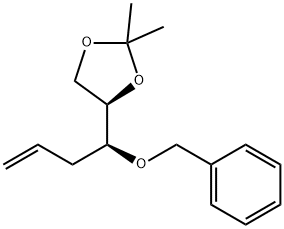 1,3-Dioxolane, 2,2-dimethyl-4-[(1S)-1-(phenylmethoxy)-3-buten-1-yl]-, (4R)- Struktur