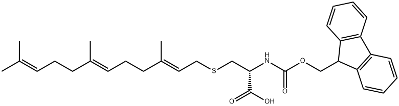 Fmoc-L-Cys(farnesyl)-OH 结构式