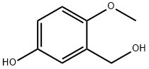 3-(羟甲基)-4-甲氧基苯酚 结构式