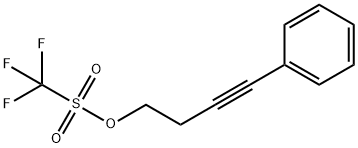 Methanesulfonic acid, 1,1,1-trifluoro-, 4-phenyl-3-butyn-1-yl ester Structure