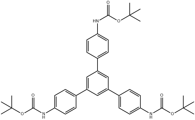 Carbamic acid, [5'-[4-[[(1,1-dimethylethoxy)carbonyl]amino]phenyl][1,1':3',1'']terphenyl-4,4''-diyl]bis-, bis(1,1-dimethylethyl) ester (9CI) Structure