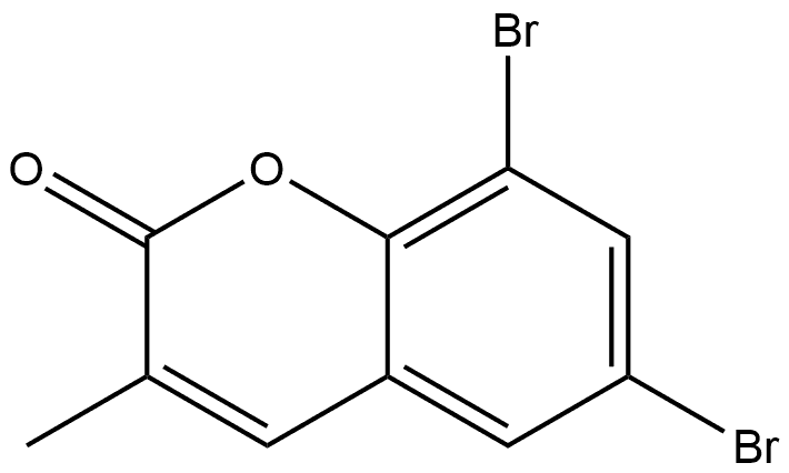 6,8-二溴-3-甲基-2H-色烯-2-酮 结构式